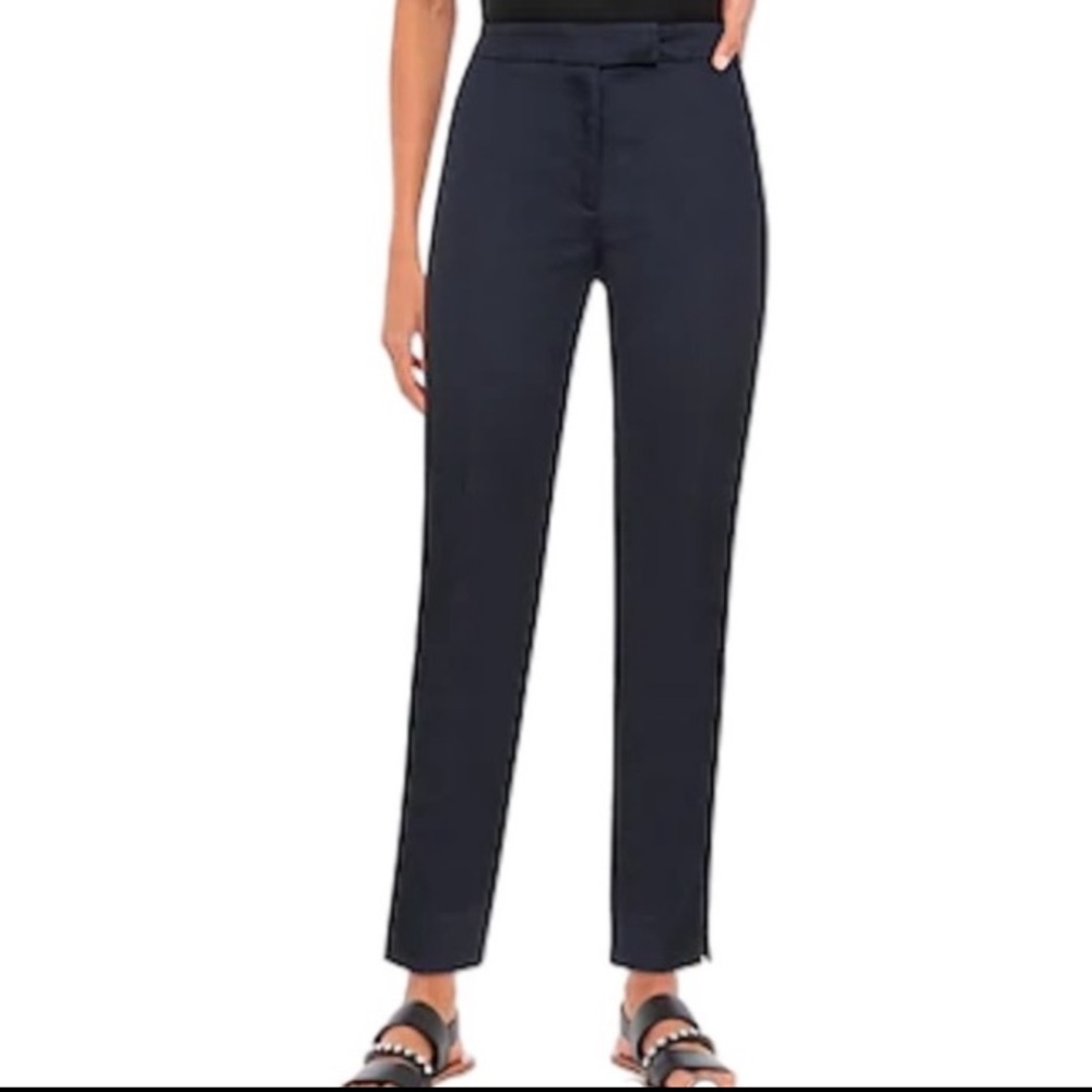 Peserico Women’s Midnight Navy Casual Cropped Straight Pants